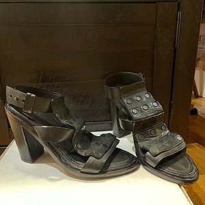 Rag and Bone High Heels Black Leather